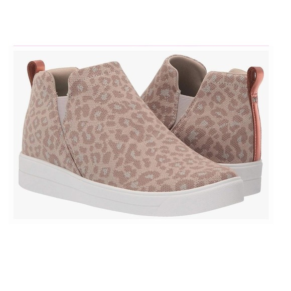 $70 Size 6 Girls Ryka Knit Leopard y/n wedge Sneaker Vera Exotic 2 Chelsea shoes - Picture 1 of 4